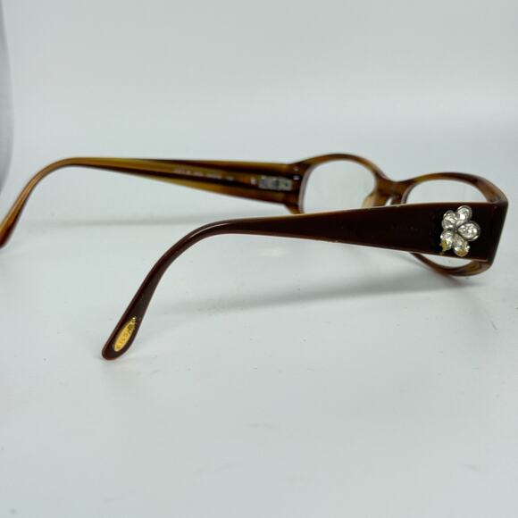 Bvlgari‎ 467-B 809 Eyeglasses Frames Full RIm 54-16-135 Brown H18989 main image 6